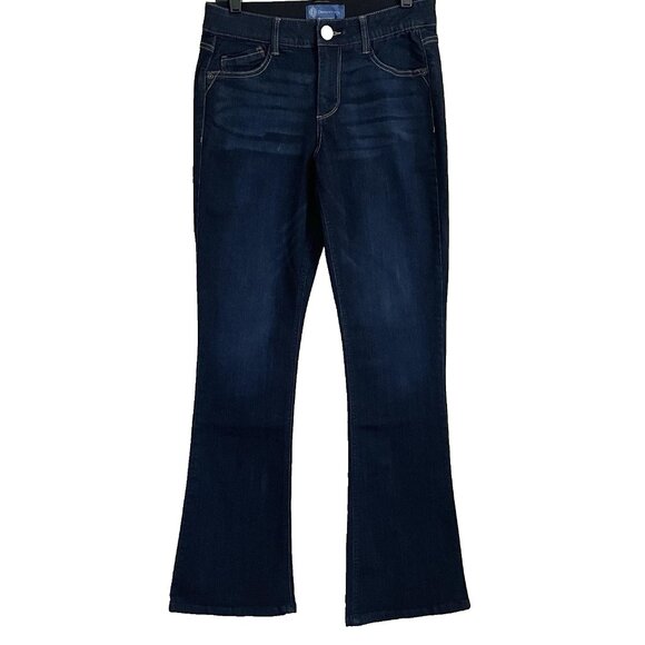 Democracy Ab Solution Bootcut Jeans Women's Size 8 Stretch Denim Dark Wash - Picture 2 of 9